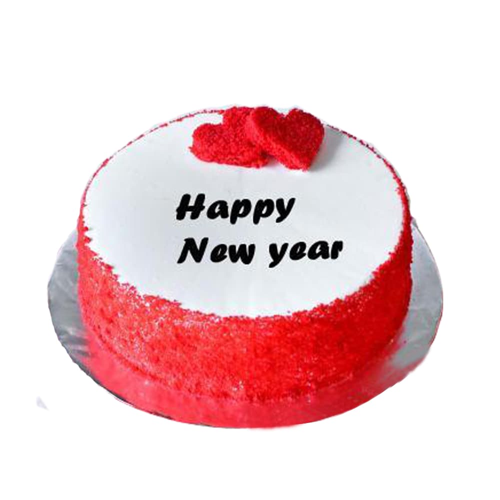 Red Velvet New Year Cake
