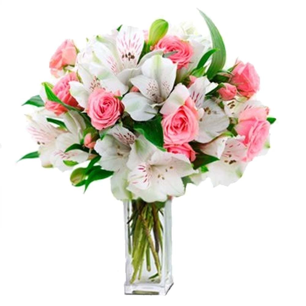 Alstromeria and Roses Bouquet