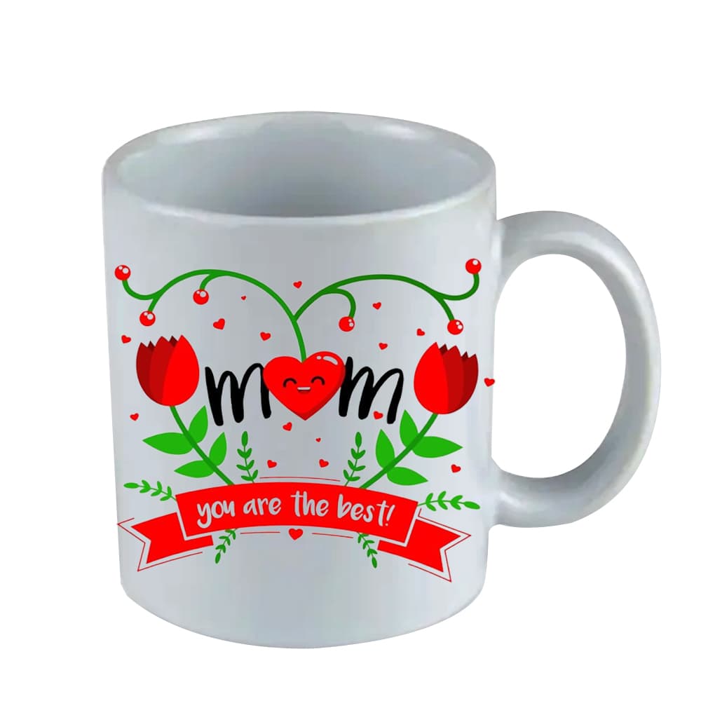 Personalised White Mug for MOM
