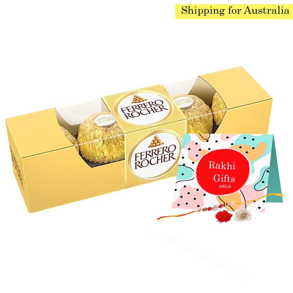 Rakhi with Ferrero Rocher for Australia