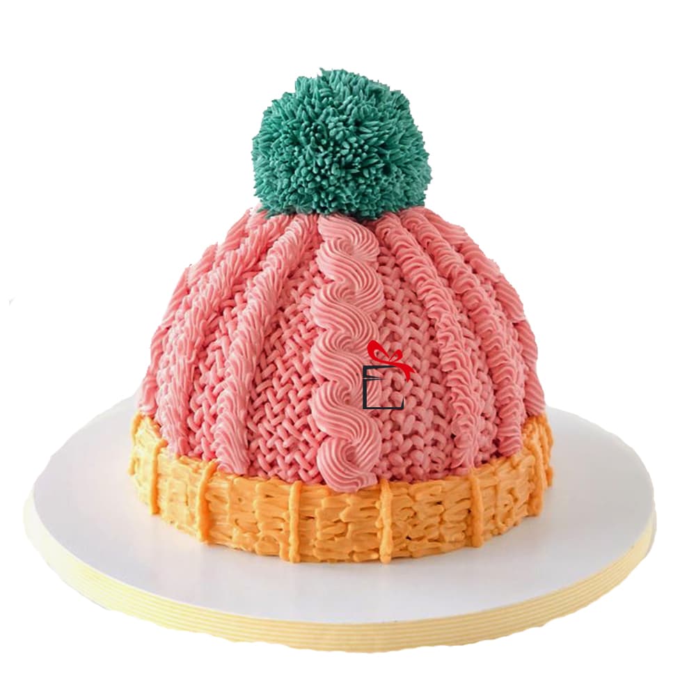 Woolen Cap Cream Cake