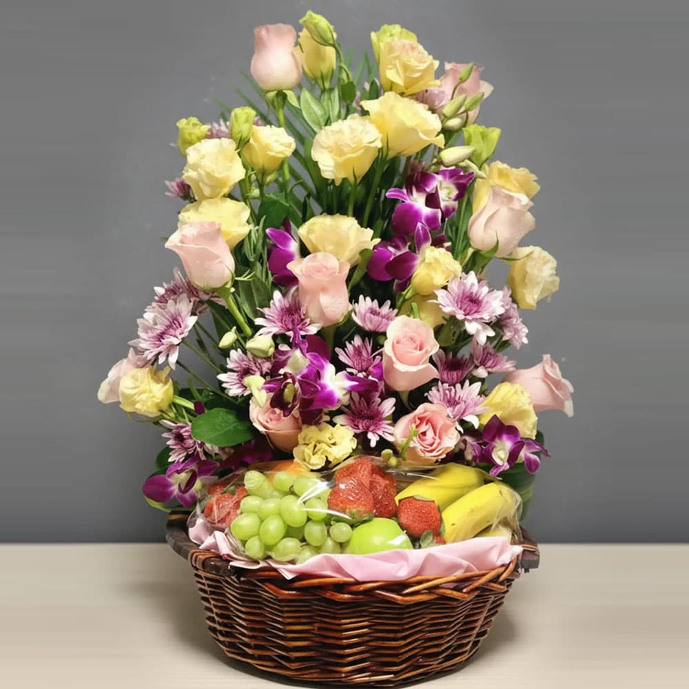 Healthy Delight Flowers and Fruit