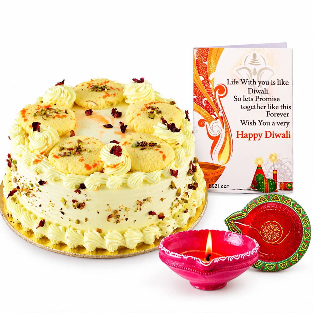 Rasmalai Diwali Cake