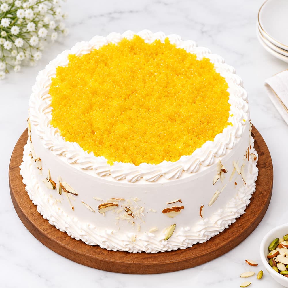 Motichoor Laddu Cake – Diwali Special