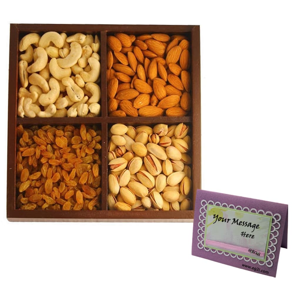 Mixed Dry Fruits Wooden Box