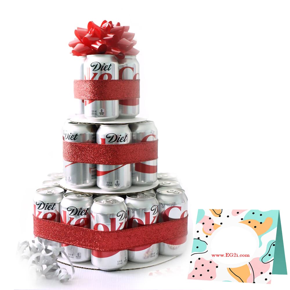 Diet Coke Cake Arrangement