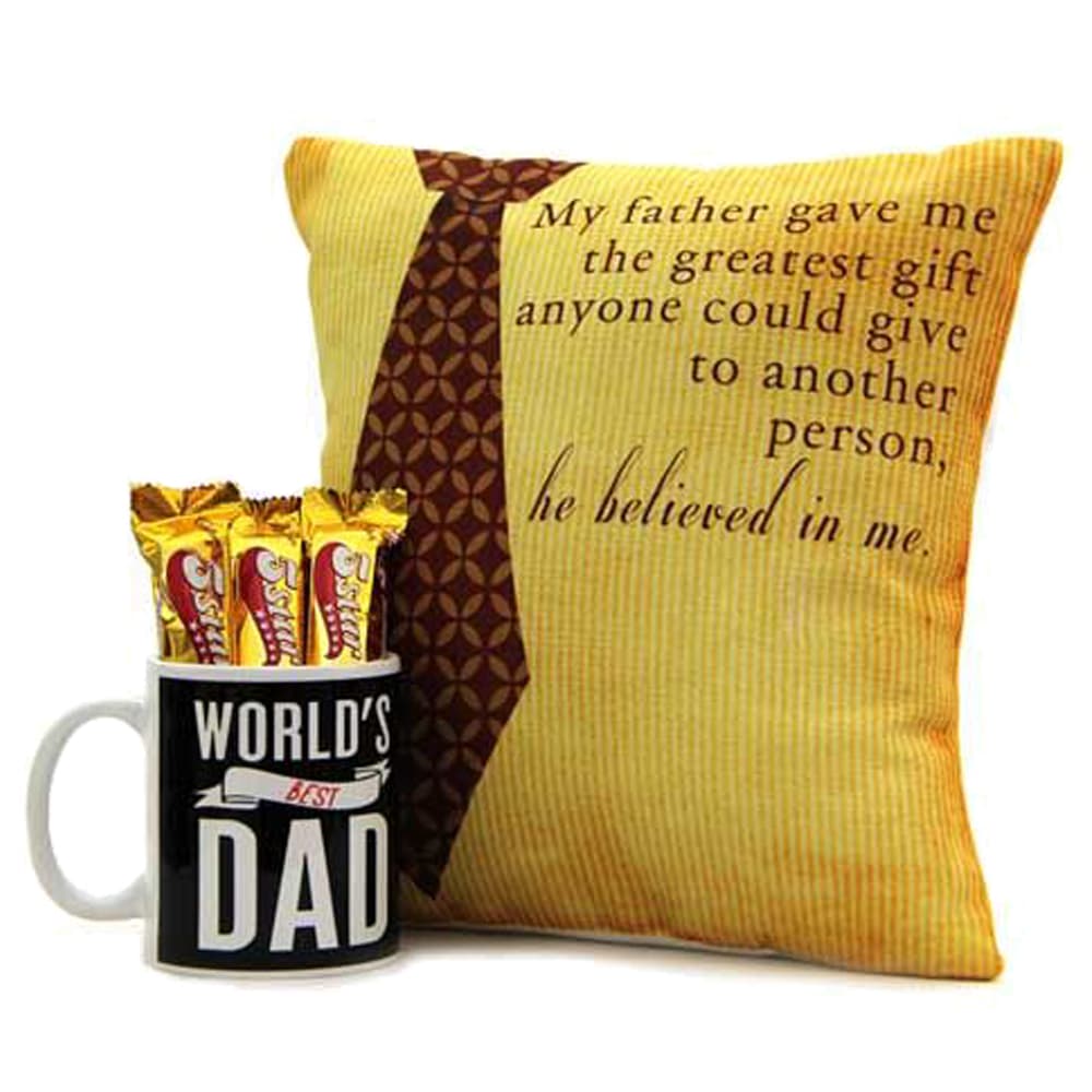 Personalised MUG, Cushion and Chocolates For HIM