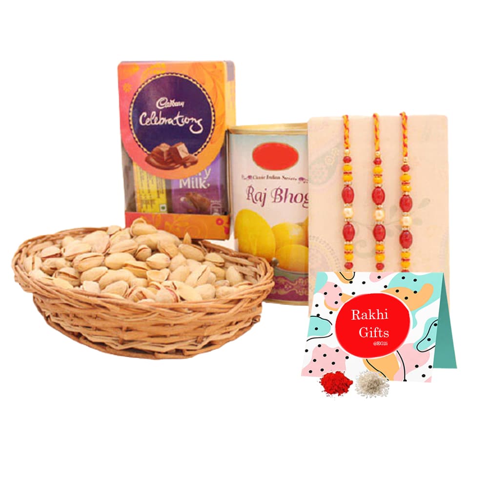 Rajbhog Dairy milk Pista and Rakhi