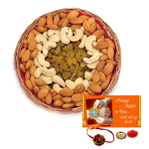 Roud Dry Fruits with Rakhi