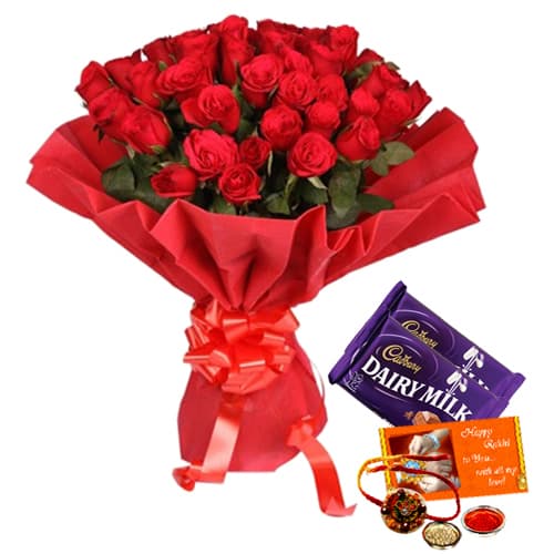 Rosy Choco with Rakhi