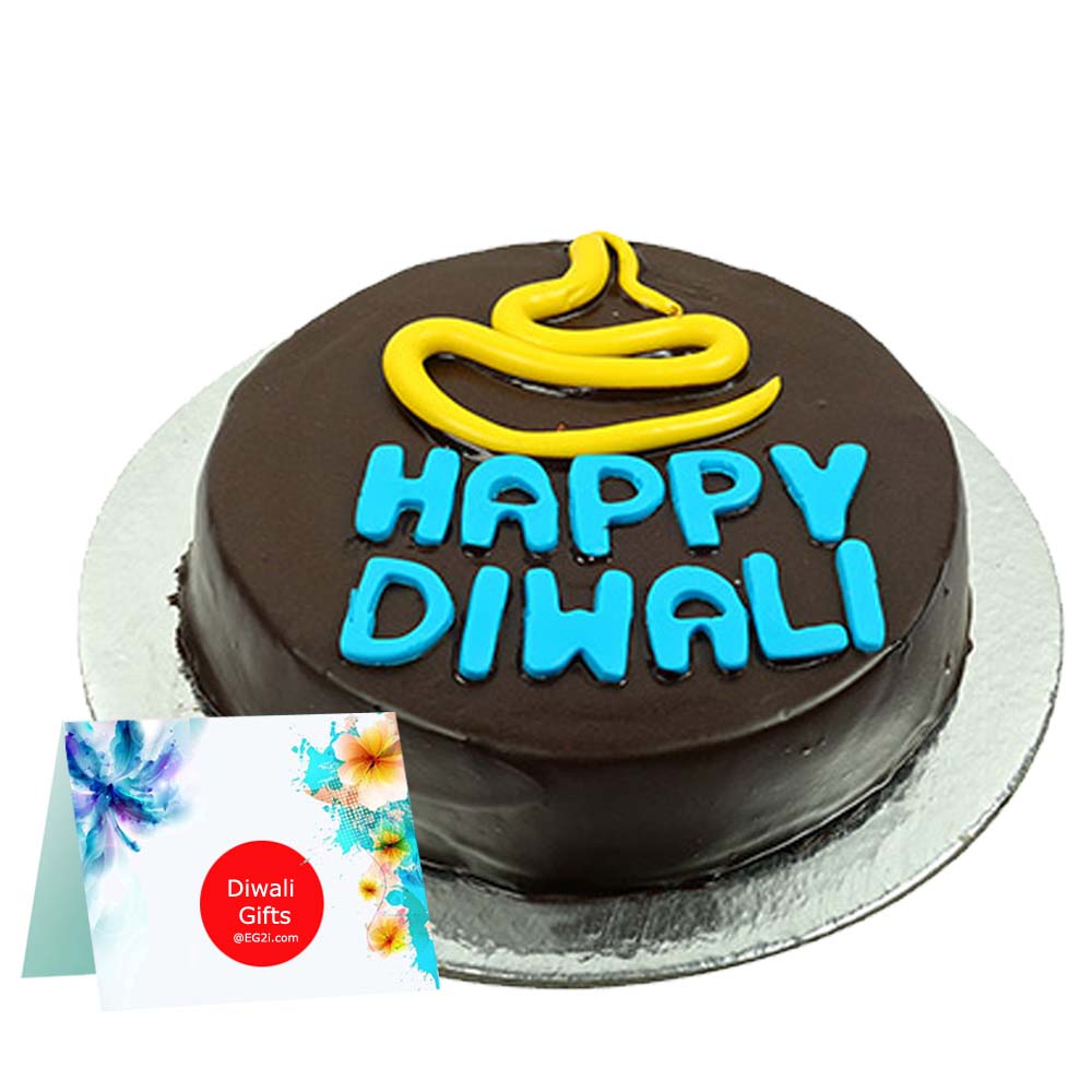 Buy Droolsome Diwali Photo Cake-Happy Diwali Cake
